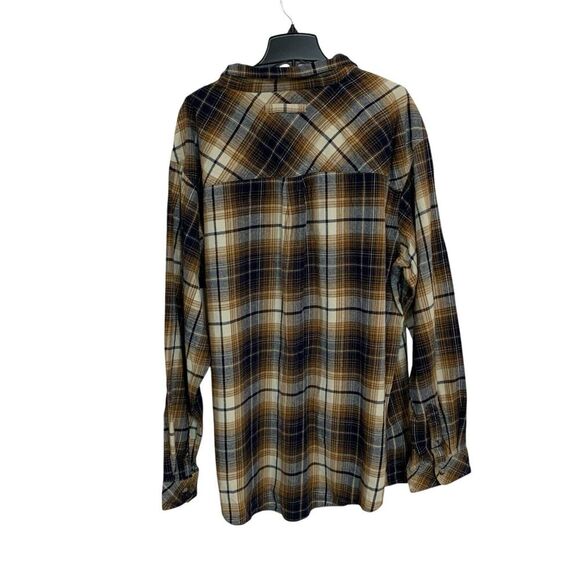 Legendary Whitetails Men’s 4XT Flannel Brown Cotton Long Sleeve Pockets Dad - Picture 2 of 10